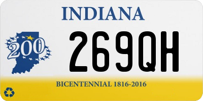 IN license plate 269QH