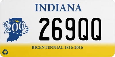 IN license plate 269QQ