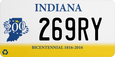 IN license plate 269RY