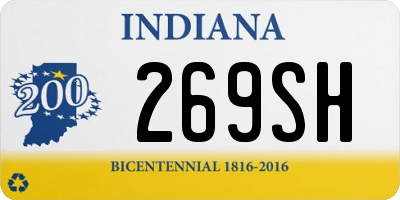 IN license plate 269SH