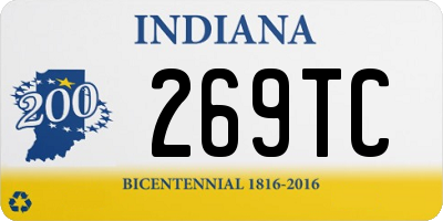 IN license plate 269TC