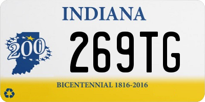 IN license plate 269TG