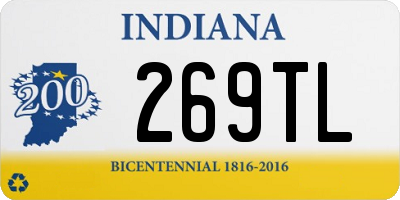 IN license plate 269TL