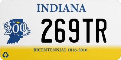 IN license plate 269TR