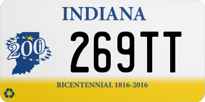 IN license plate 269TT