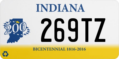 IN license plate 269TZ