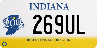 IN license plate 269UL