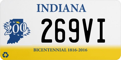 IN license plate 269VI