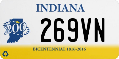 IN license plate 269VN