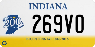 IN license plate 269VO