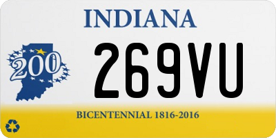 IN license plate 269VU