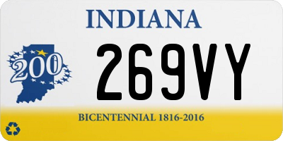 IN license plate 269VY