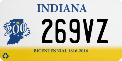 IN license plate 269VZ