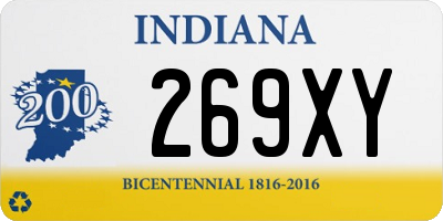 IN license plate 269XY