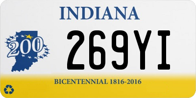 IN license plate 269YI