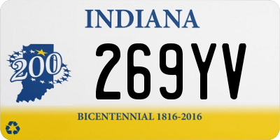 IN license plate 269YV