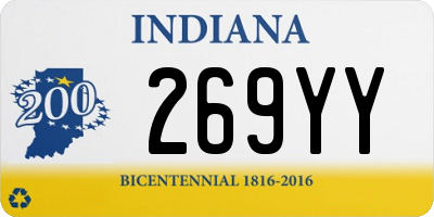 IN license plate 269YY