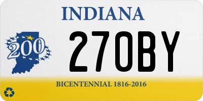 IN license plate 270BY