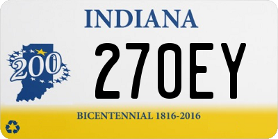 IN license plate 270EY