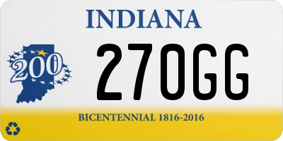 IN license plate 270GG