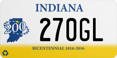 IN license plate 270GL