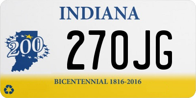 IN license plate 270JG