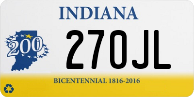 IN license plate 270JL