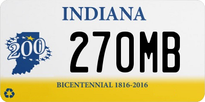 IN license plate 270MB