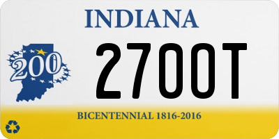 IN license plate 270OT