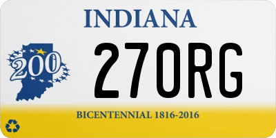 IN license plate 270RG