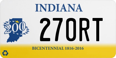 IN license plate 270RT