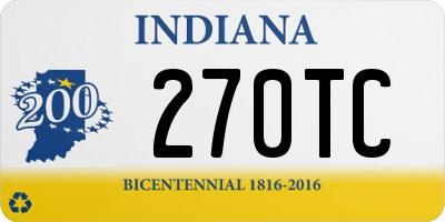 IN license plate 270TC