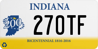 IN license plate 270TF