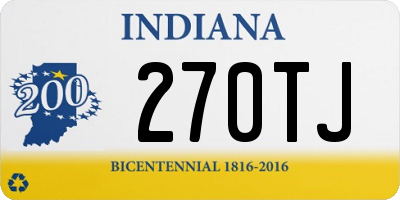 IN license plate 270TJ