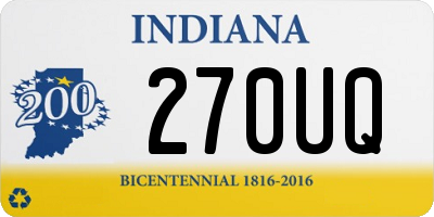 IN license plate 270UQ