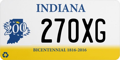 IN license plate 270XG