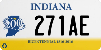 IN license plate 271AE