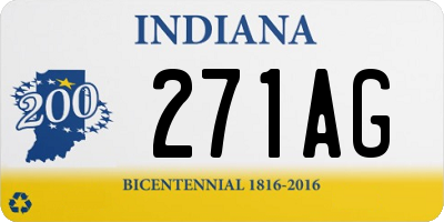 IN license plate 271AG