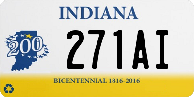 IN license plate 271AI