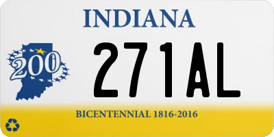 IN license plate 271AL