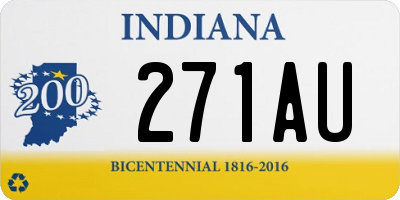 IN license plate 271AU