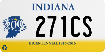 IN license plate 271CS