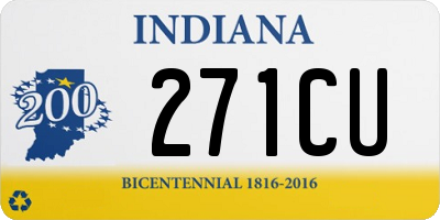 IN license plate 271CU