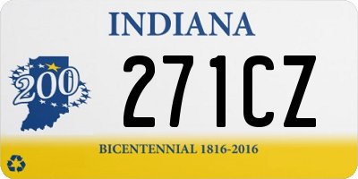 IN license plate 271CZ