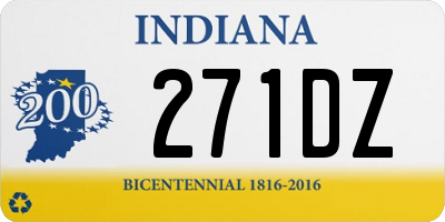IN license plate 271DZ
