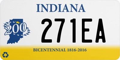 IN license plate 271EA