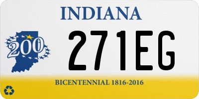 IN license plate 271EG