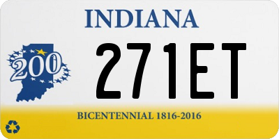 IN license plate 271ET