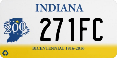 IN license plate 271FC