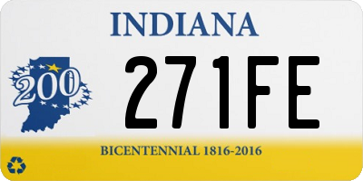 IN license plate 271FE